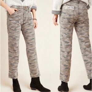 Anthropologie Camo Mavis utility pant size 31